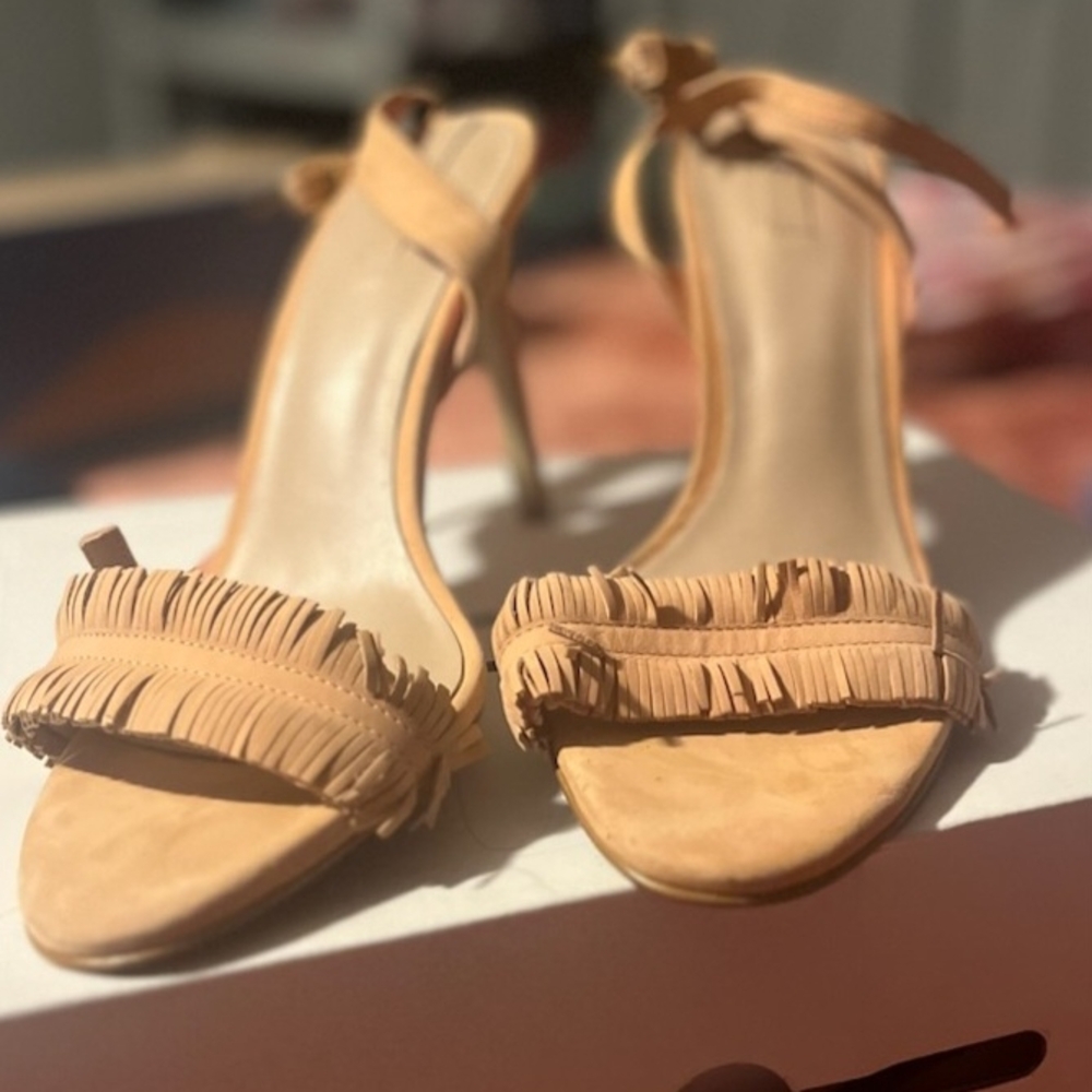 Aldo Tan Fringe Heels for Stylish Occasions